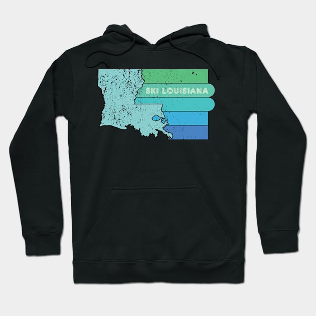 Ski Louisiana! Hoodie by CuriousCurios